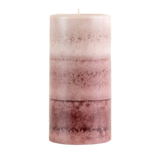 Pier 1 Amber Musk 3x6 Layered Pillar Candle