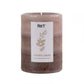 Pier 1 Vintage Linens Layered 3x4 Pillar Candle
